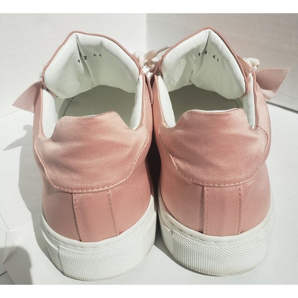 Joshua Sanders Womens Satin Pink Barbie Ruffled Sneakers EU 41 US 10 NY/Italy - Picture 5 of 13